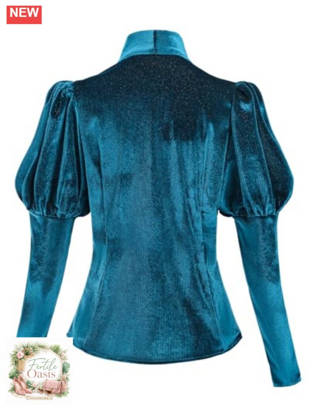 Velvet Victorian Blouse Lace Up Corset Top Long Sleeve Renaissance Shirt - Picture 2 of 5